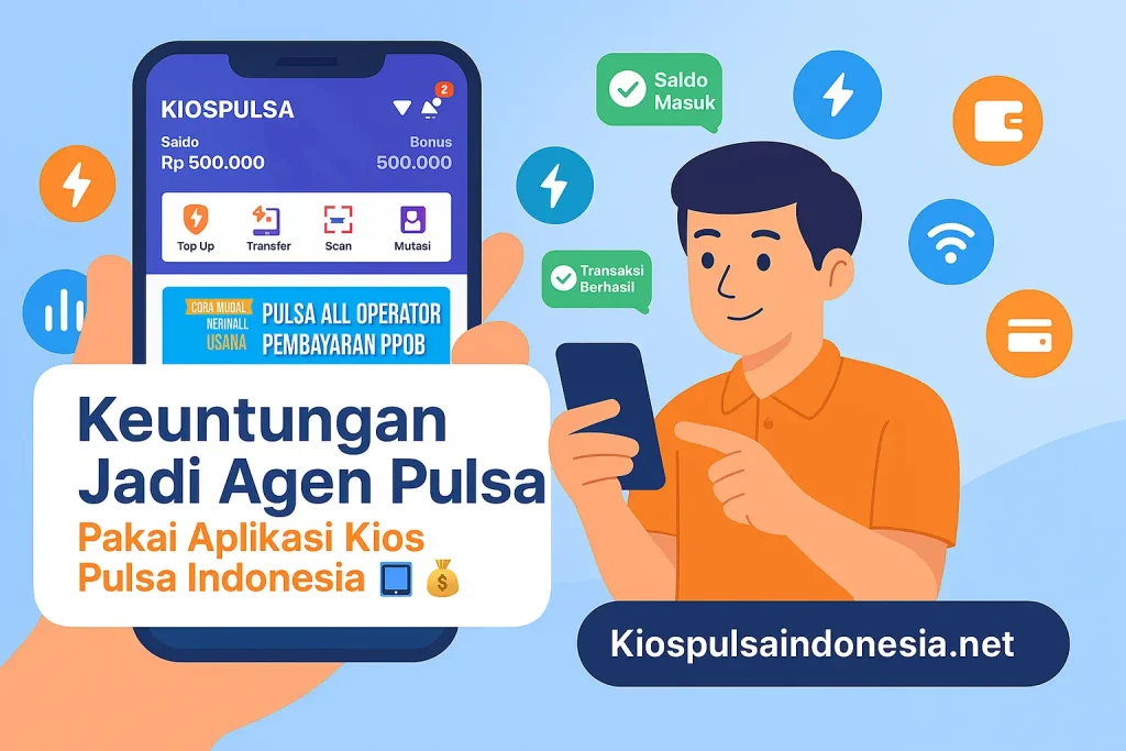 Keuntungan Jadi Agen Pulsa Pakai Aplikasi Kios Pulsa Indonesia