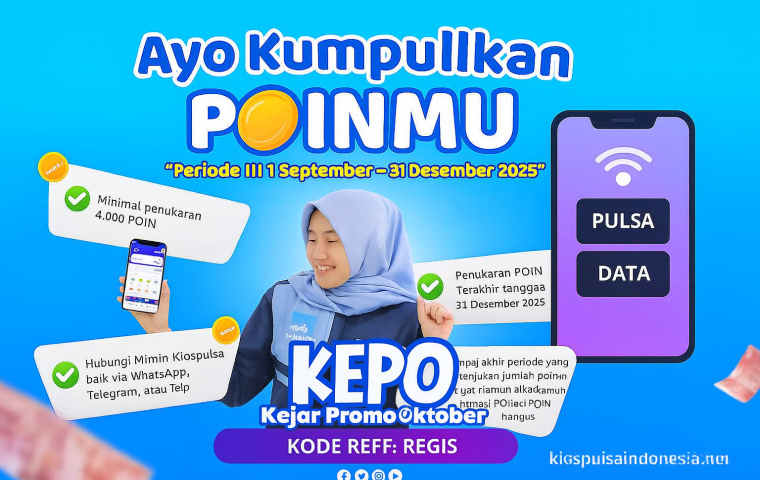 Program Tukar Poin Kios Pulsa Periode 3 Telah Dibuka!